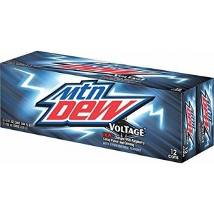 Mountain Dew Voltage - American Import Soda Rare - 24 Pack (24x 355ml Cans)